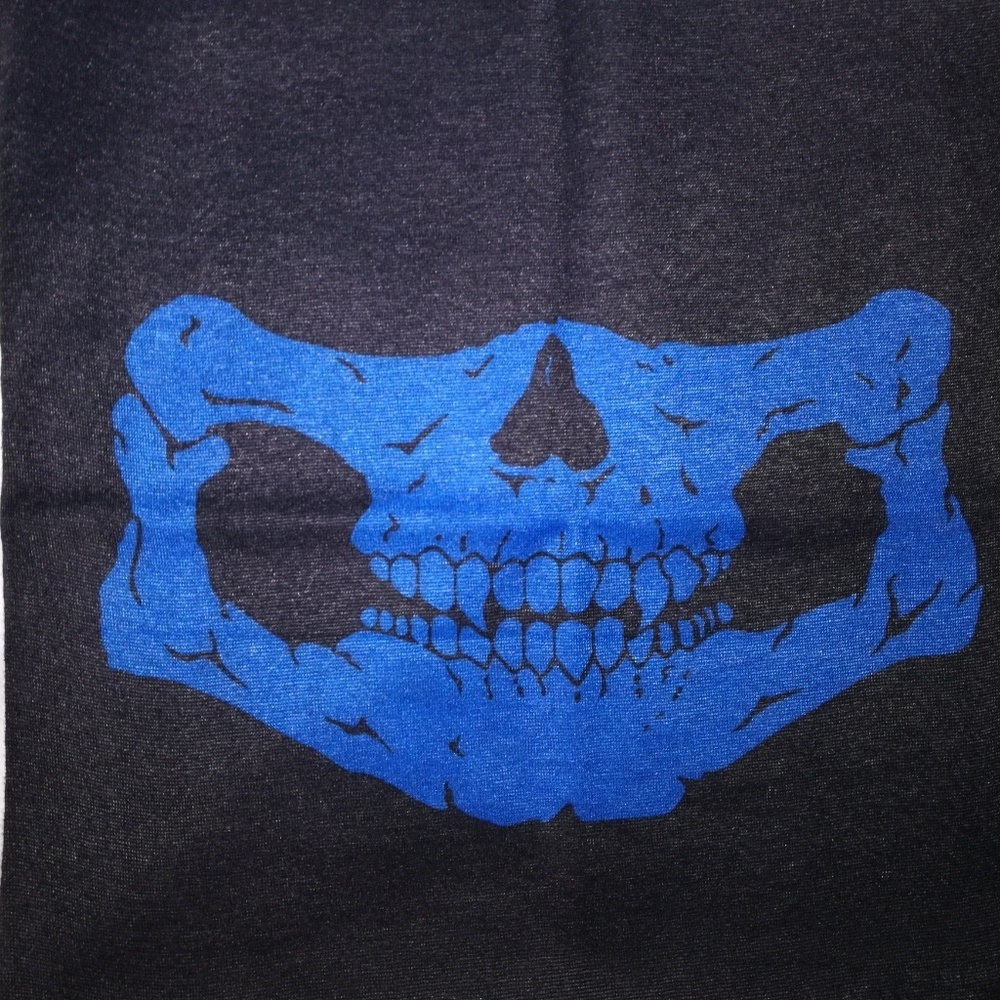 Blue Skull Motorcycle Face Bandanas
